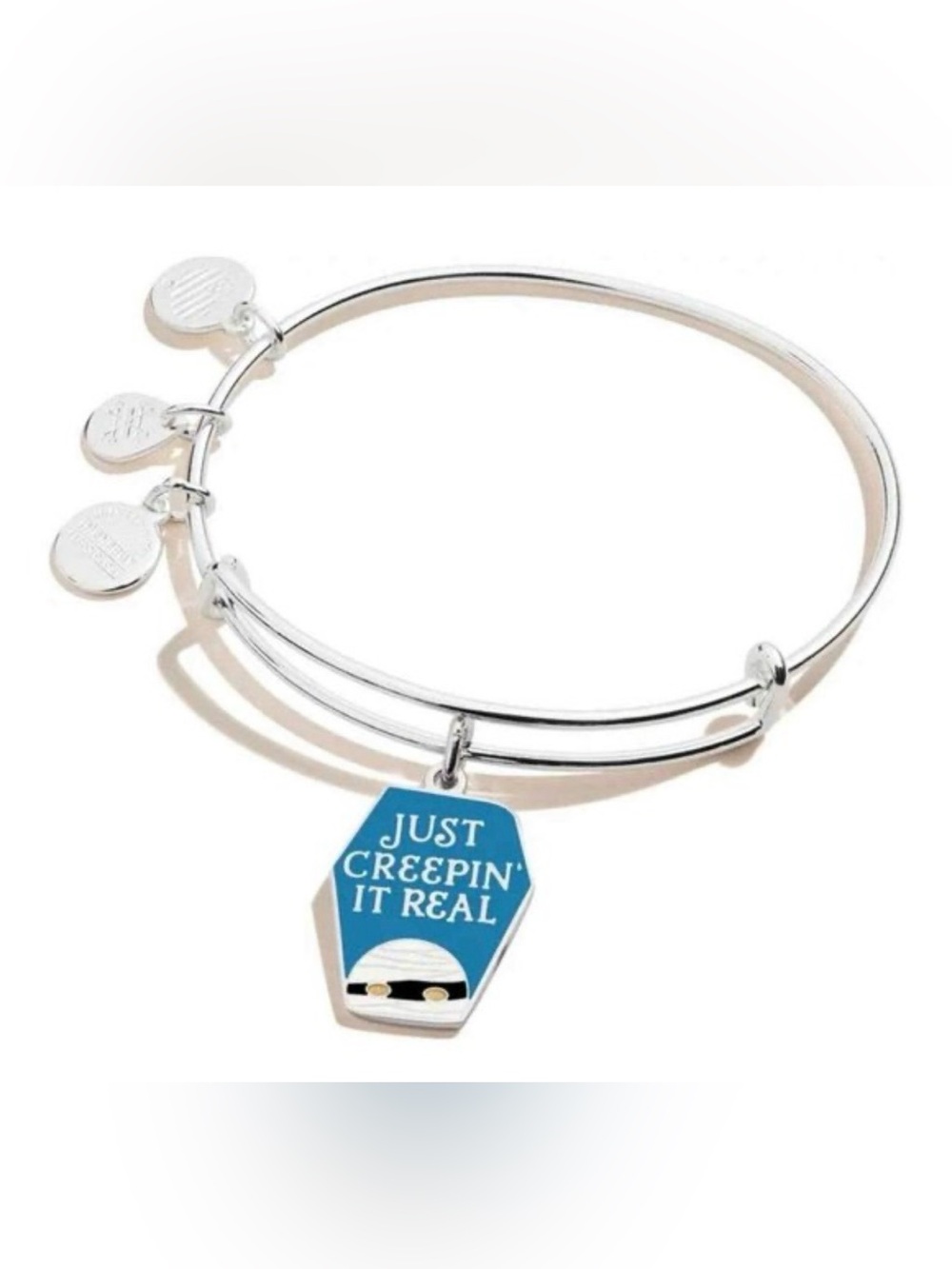 Alex and Ani Just Creepin It Real Mummy Halloween Bangle Bracelet, NWT